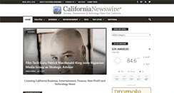 Desktop Screenshot of californianewswire.com