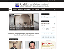 Tablet Screenshot of californianewswire.com